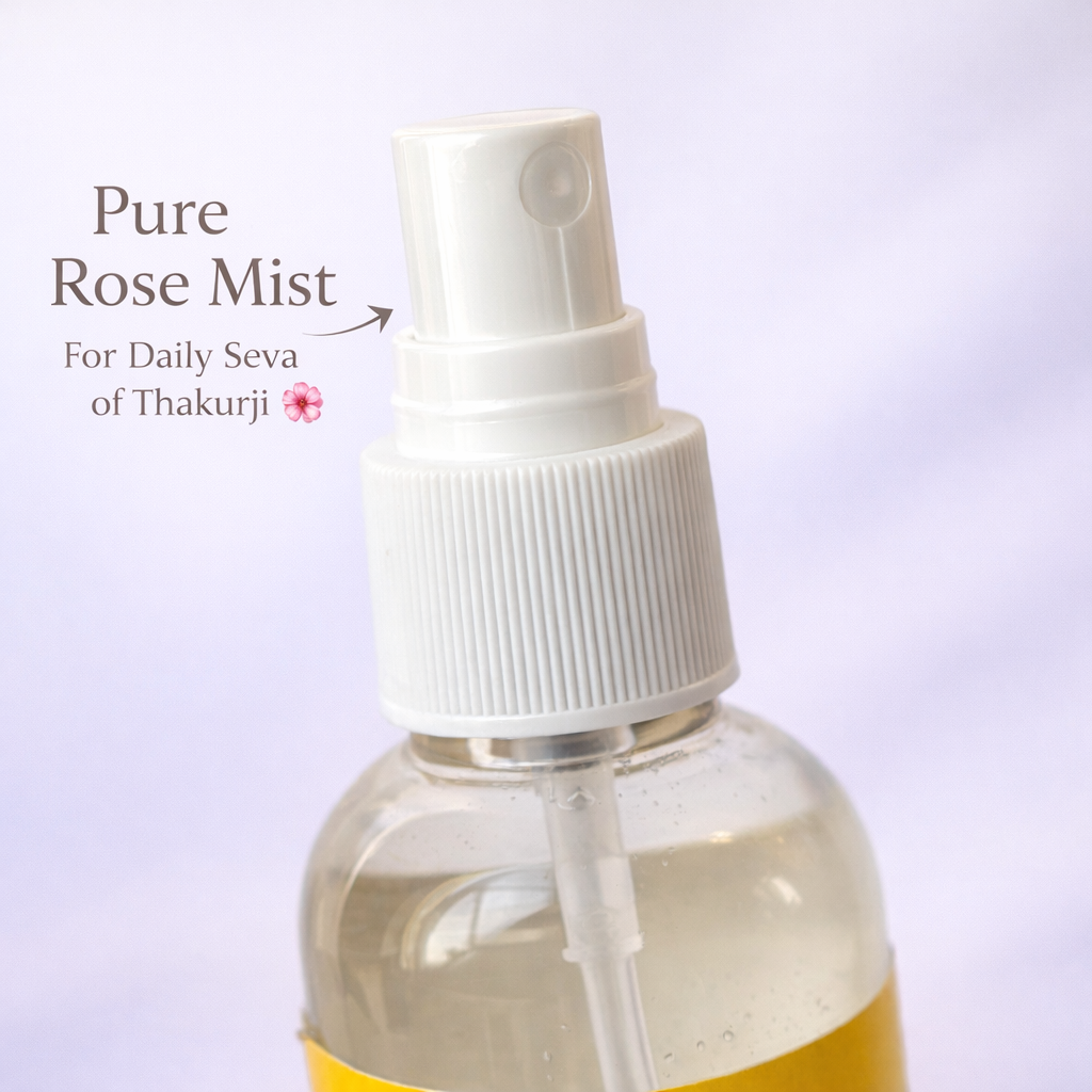 Jogan Meera Pure Gulab Jal – 100ml for Thakurji Seva