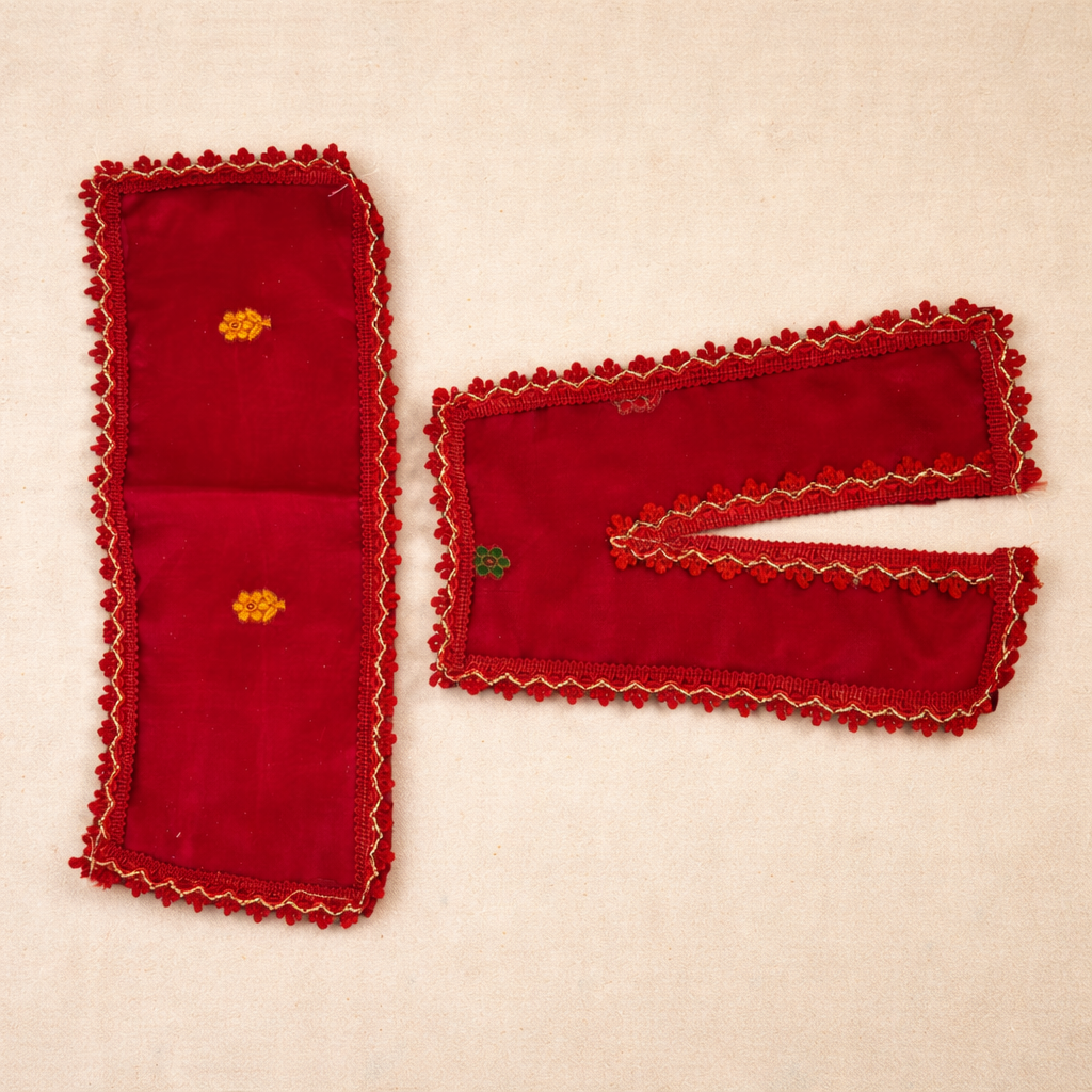Jogan Meera Red Banarasi Fabric Chira Vastra for Lalan ju – Festive Collection