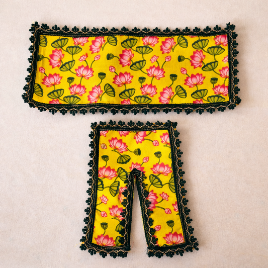 Jogan Meera Yellow Kamal Cotton Chira Vastra for Lalan ju