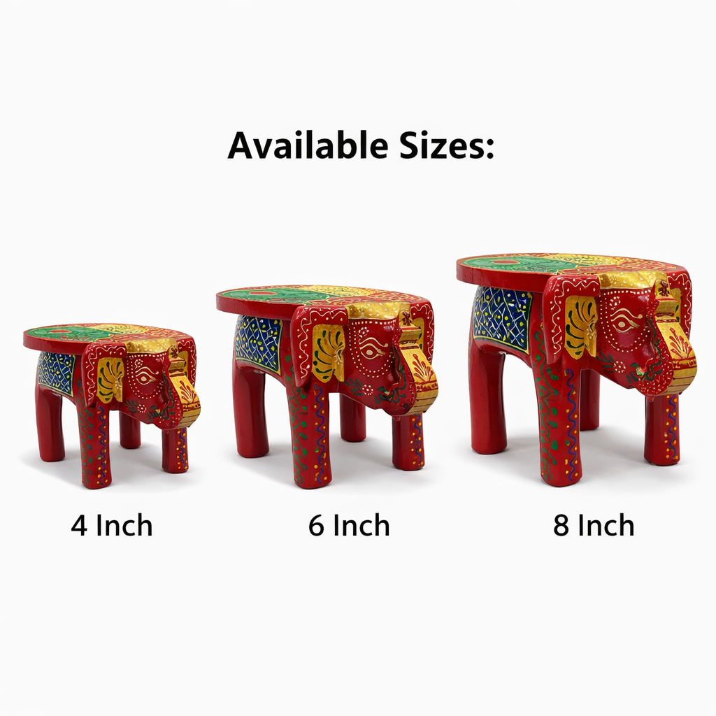 Jogan Meera Hathi Choki for Laddu Gopal Jhanki – Decorative Seva Base