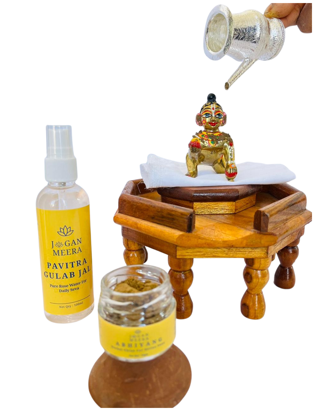 Snan Seva Combo β Complete Bathing Set for Your Beloved Laddu Gopal