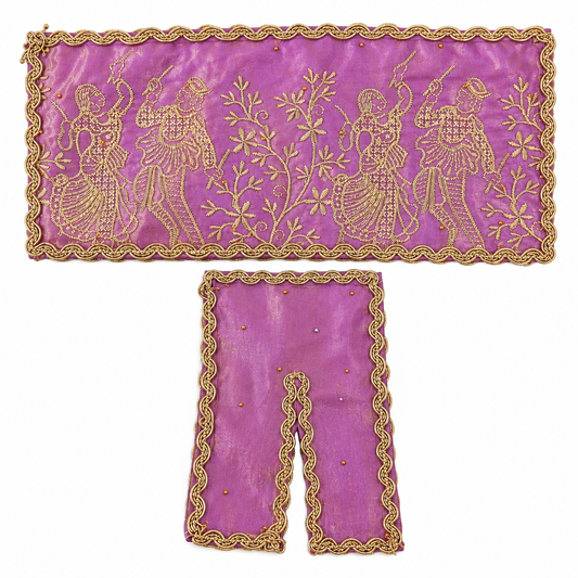 Jogan Meera Light-Purple Heavy Diwali Raja Rani Chira Vastra for Lalan Ju