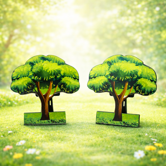 Jogan Meera Decorative Tree Pair MDF Jhanki (5 Inch Height)