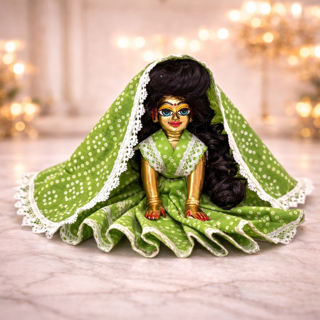 Pick Any Bandhni Poshak for Radha Rani – 1, 3 or 5 Combo