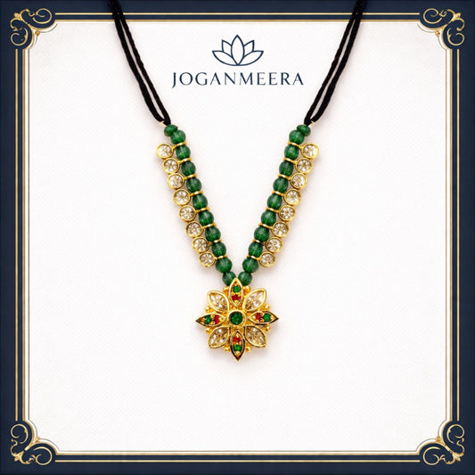 Jogan Meera Semi-Precious Green Mala for Laddu Gopal Ji