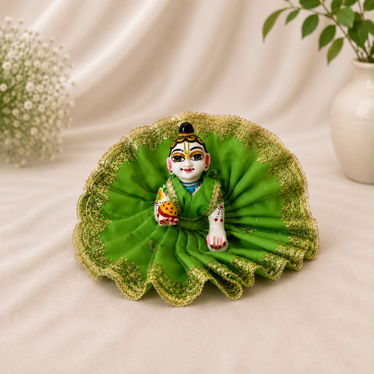 Jogan Meera Pick Any Net Poshak for Laddu Gopal Ji