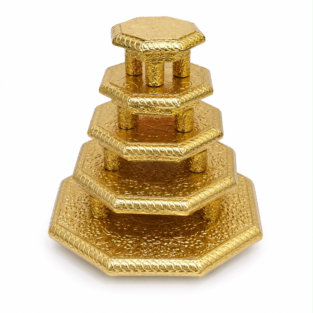 Jogan Meera Golden Wood Choki for Thakurji Seva