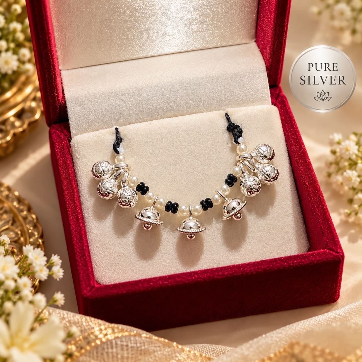 Jogan Meera Pure Silver Shudra Ghantika Kamarband