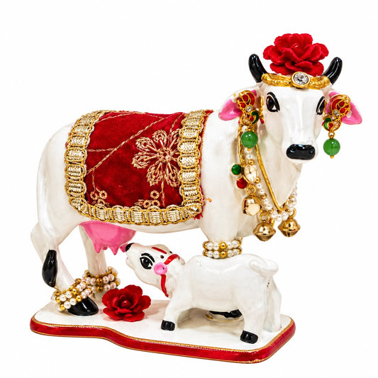 Jogan Meera Decorative Cow for Laddu Gopal Ji 4inch
