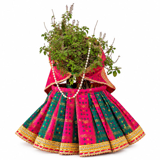 Jogan Meera Tulsi Ji Heavy Multi Poshak with Chunni