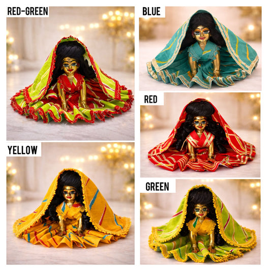 Pick Any Lehriya Poshak for Radha Rani – 1, 3 or 5 Combo