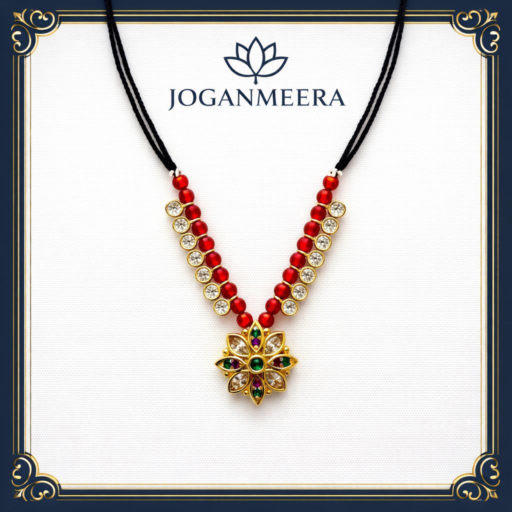 Jogan Meera Semi-Precious Red Mala for Laddu Gopal Ji