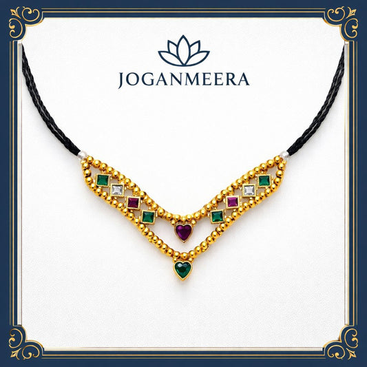Jogan Meera Semi-Precious Heavy Golden Mala for Laddu Gopal Ji
