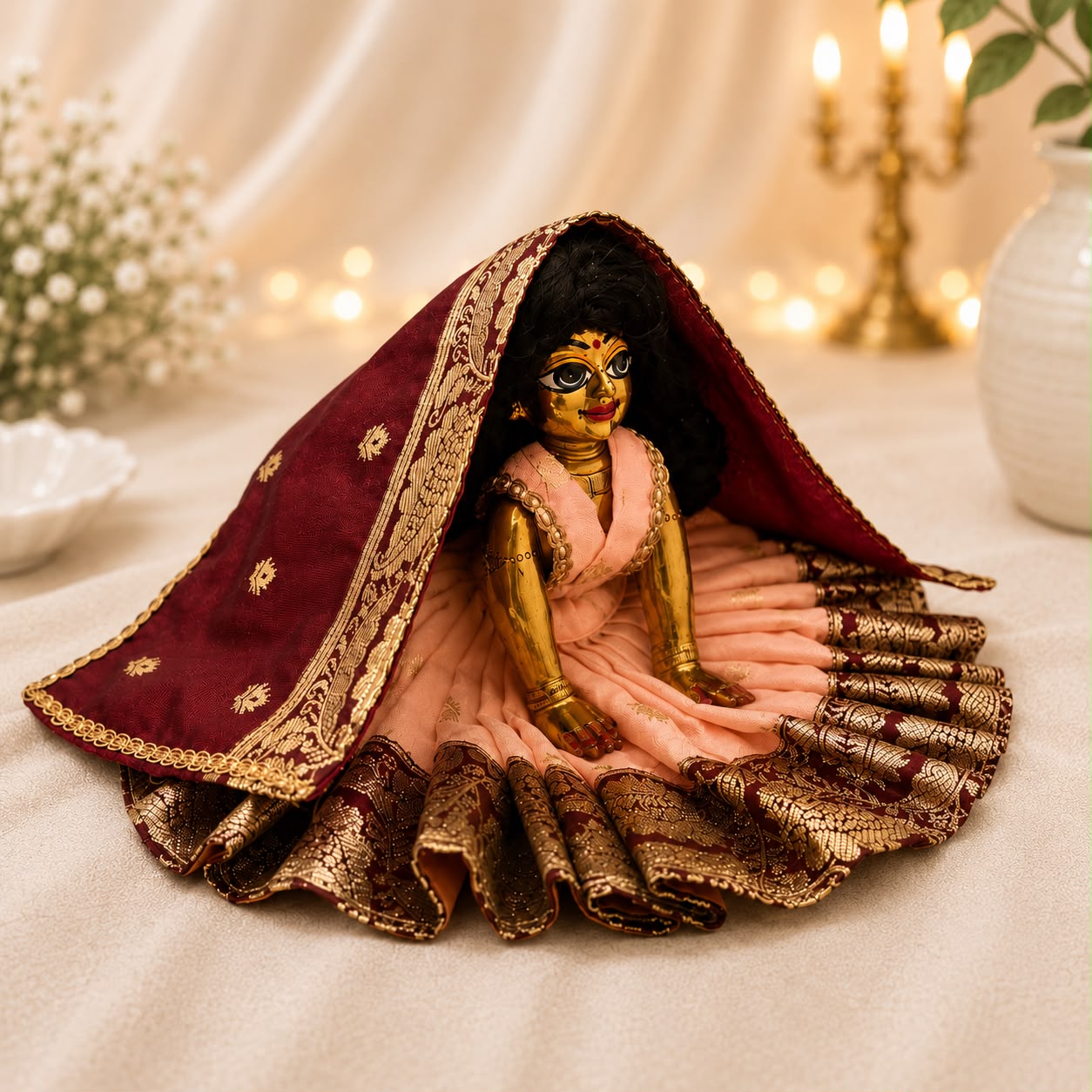 Jogan Meera Pick Any Heavy Double Banarasi Poshak for Radha ji