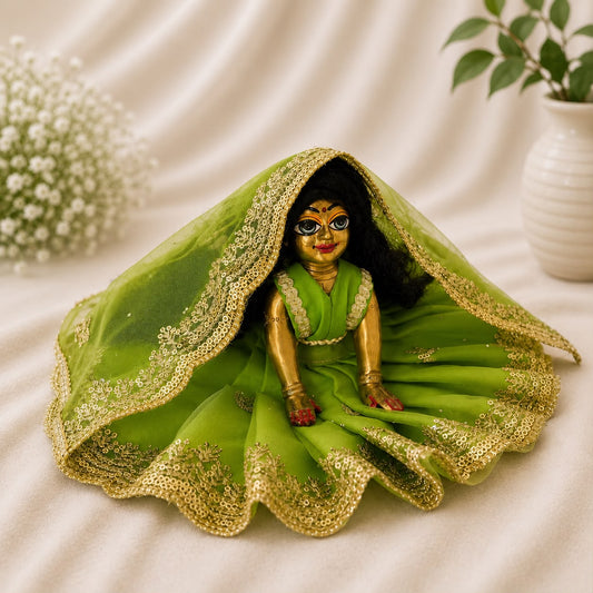 Jogan Meera Pick Any Net Poshak for Radha ji