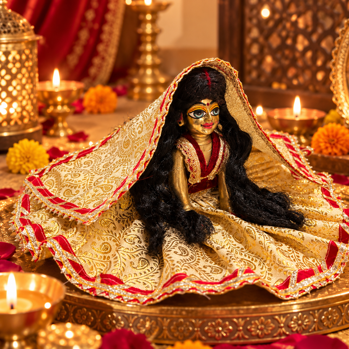 Jogan Meera Special Diwali Poshak for Radha Rani