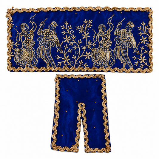 Jogan Meera Dark-blue Heavy Diwali Raja Rani Chira Vastra for Lalan Ju