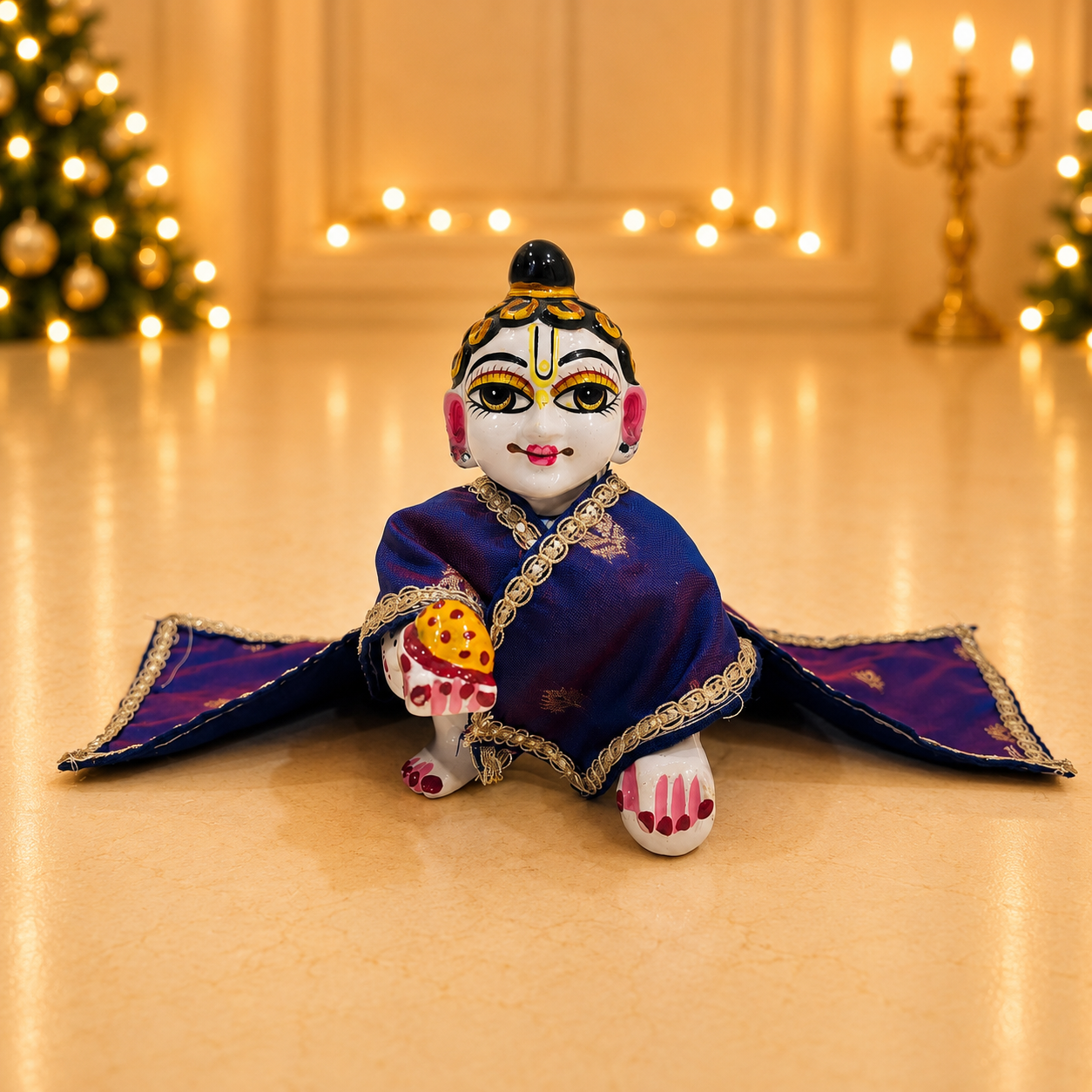 Jogan Meera Banarasi Purple Chira Vastra for lalan ju