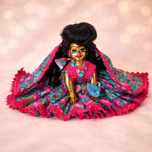 Jogan Meera Blue Kamal Cotton Poshak for Radha Rani