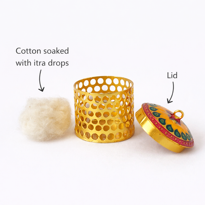 Traditional Itra Dani for Mandir Seva