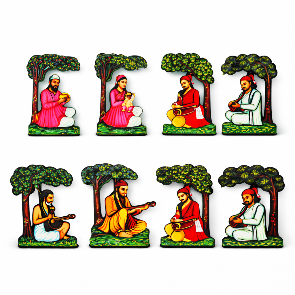 Jogan Meera Ashta Sakha Stand Set MDF (4 Inch / 6 Inch)