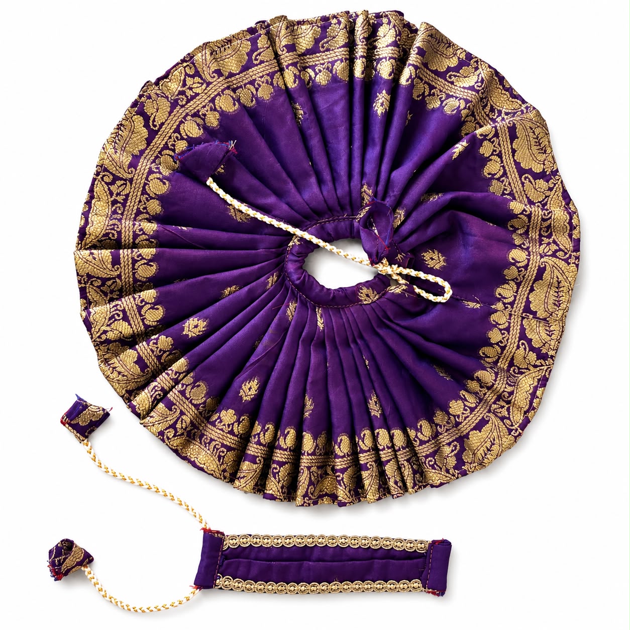 Jogan Meera Banarasi Purple Poshak for Laddu Gopal Ji
