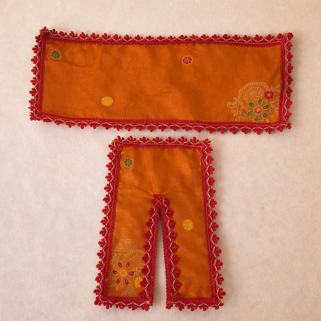 Jogan Meera Brown Banarasi Fabric Chira Vastra for Lalan ju – Festive Collection