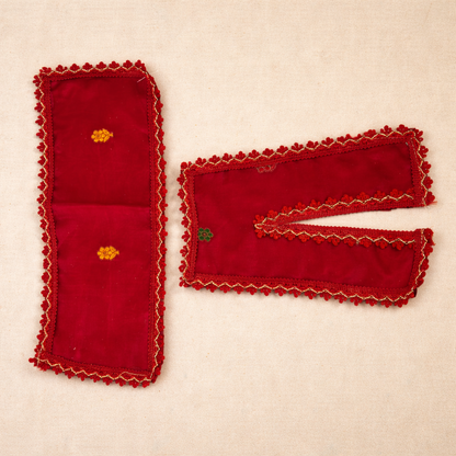 Jogan Meera Red Banarasi Fabric Chira Vastra for Lalan ju – Festive Collection
