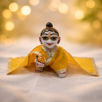 Jogan Meera Kesari Daily Wear Gotta Cotton Chira Vastra for Lalan ju