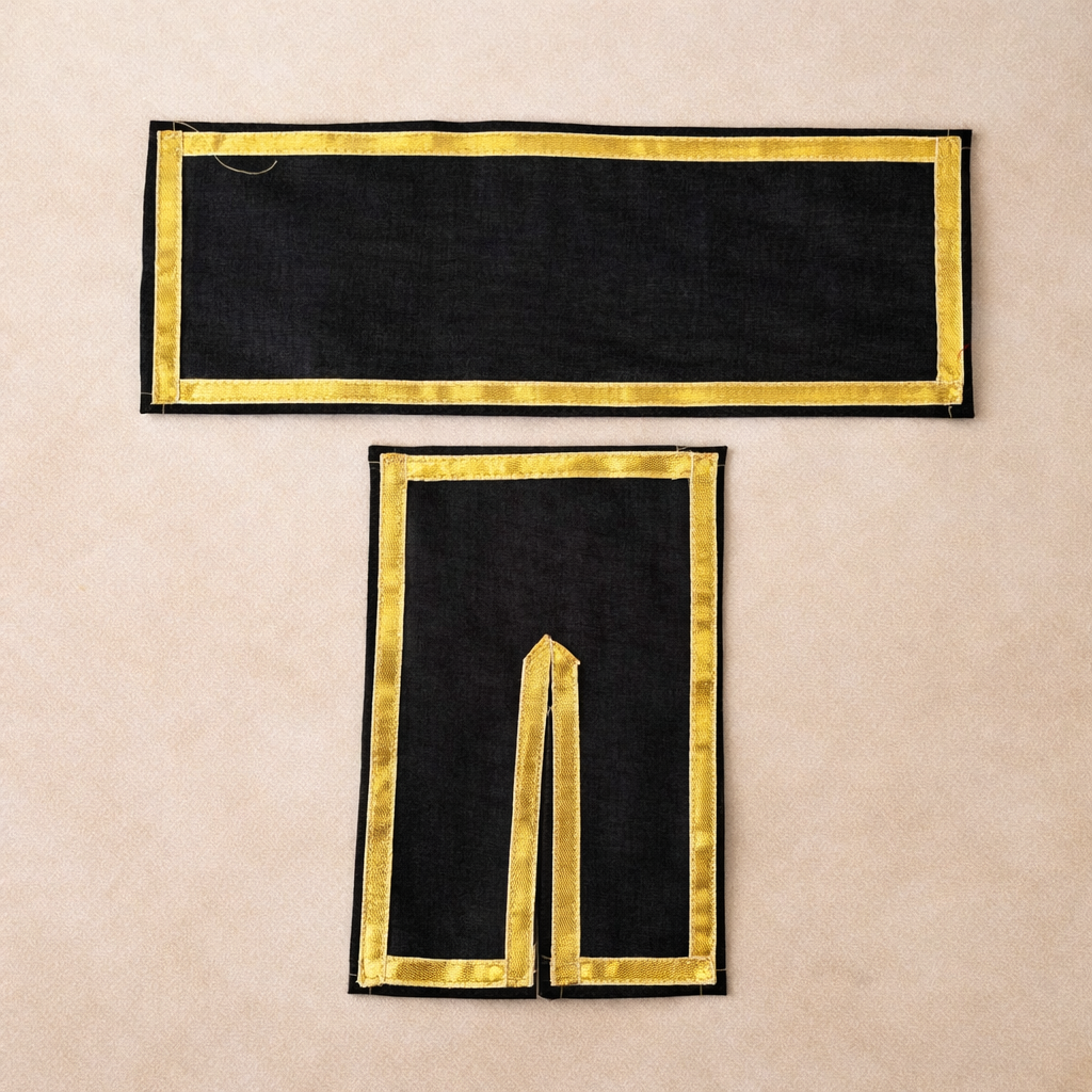 Jogan Meera Black Daily Wear Gotta Cotton Chira Vastra for Lalan ju