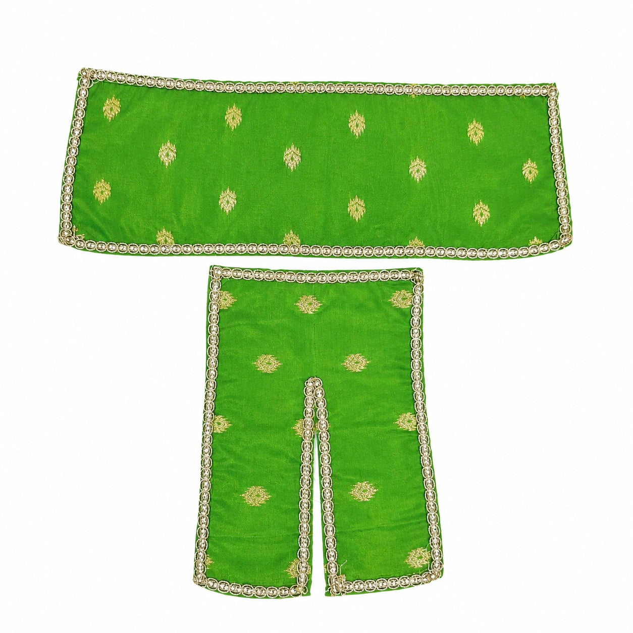 Jogan Meera Banarasi Light Green Chira Vastra for lalan ju
