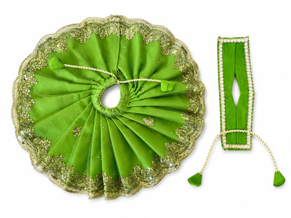 Jogan Meera Light Green Single Net Poshak for Laddu Gopal Ji