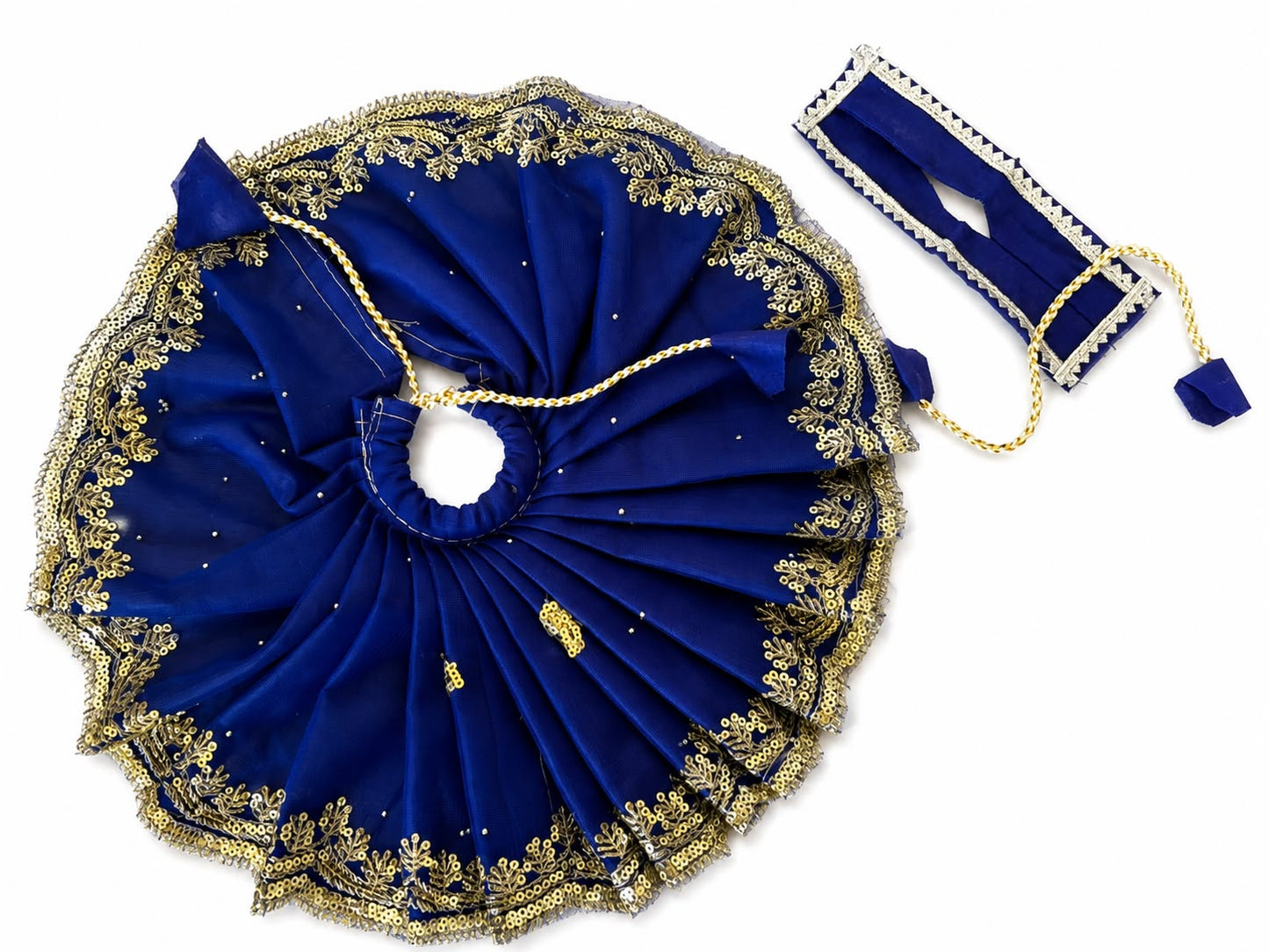 Jogan Meera Dark Blue Single Net Poshak for Laddu Gopal Ji