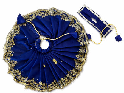Jogan Meera Dark Blue Single Net Poshak for Laddu Gopal Ji