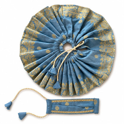 Jogan Meera Banarasi Light Blue Poshak for Laddu Gopal Ji