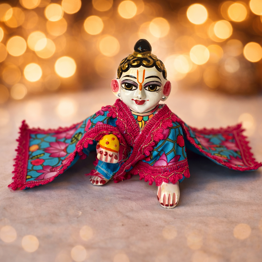 Jogan Meera Blue Kamal Cotton Chira Vastra for Lalan ju