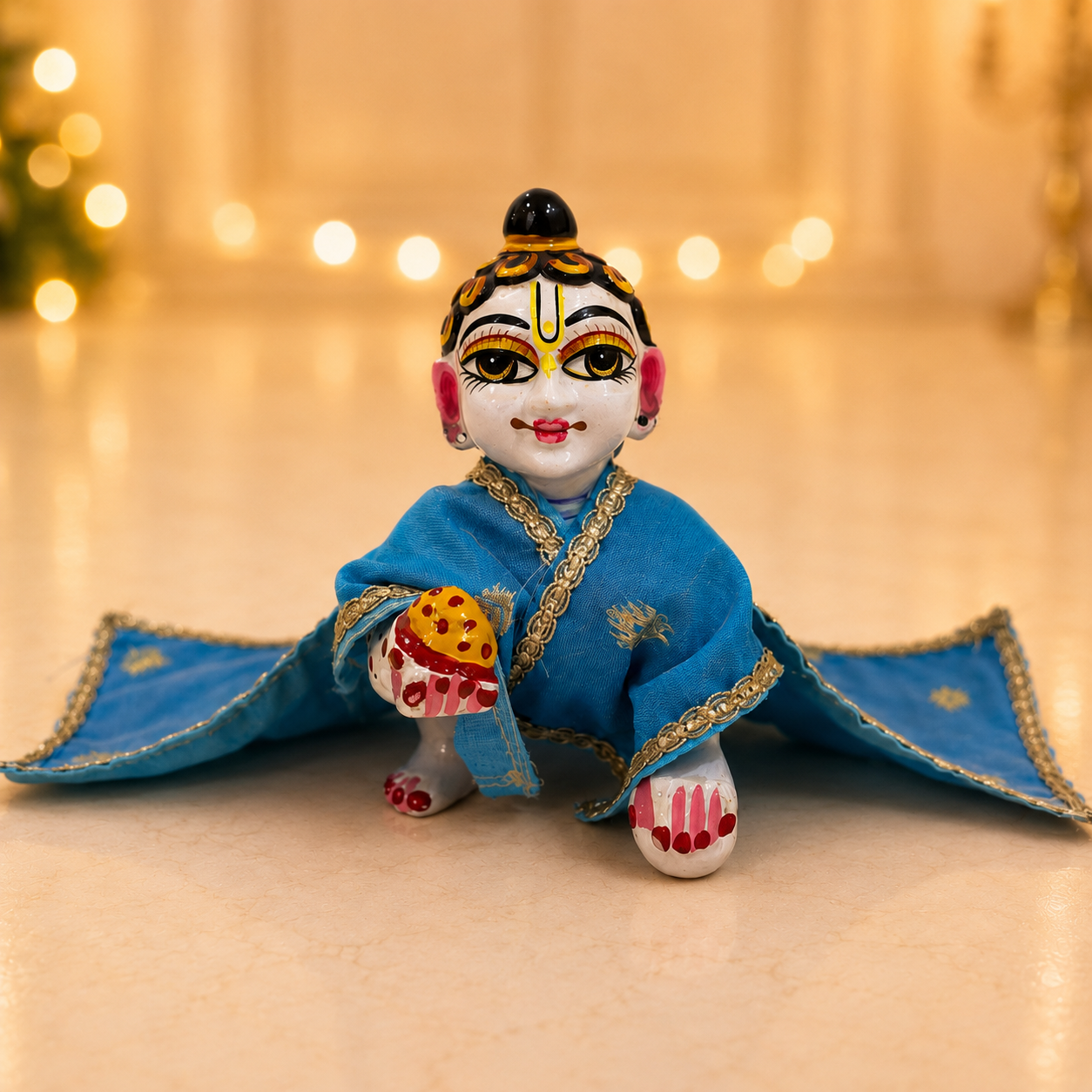 Jogan Meera Banarasi Light Blue Chira Vastra for lalan ju