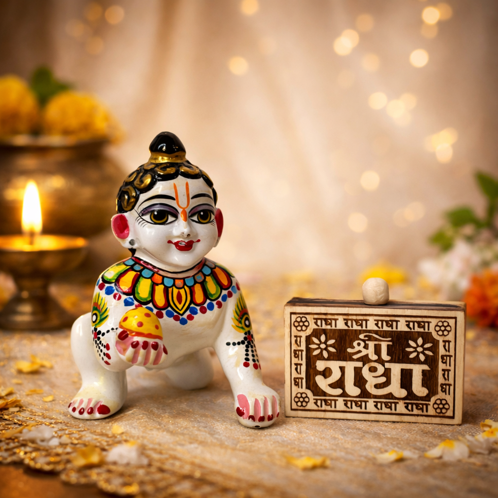 Jogan Meera Shree Radha Block for Mandir Seva