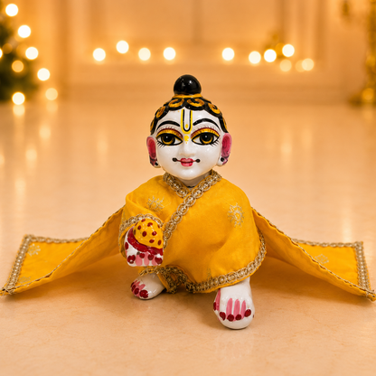 Jogan Meera Banarasi Yellow Chira Vastra for lalan ju
