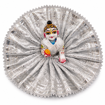 Jogan Meera Silver Poshak for Sharad Purnima for Laddu Gopal