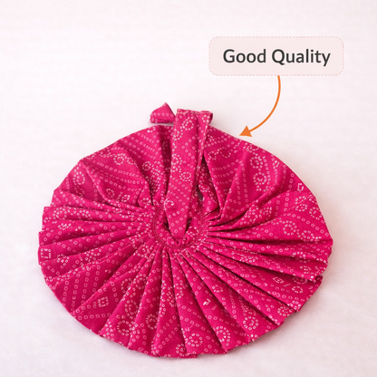 Jogan Meera Pink Bandhani Print Poshak for Laddu Gopal