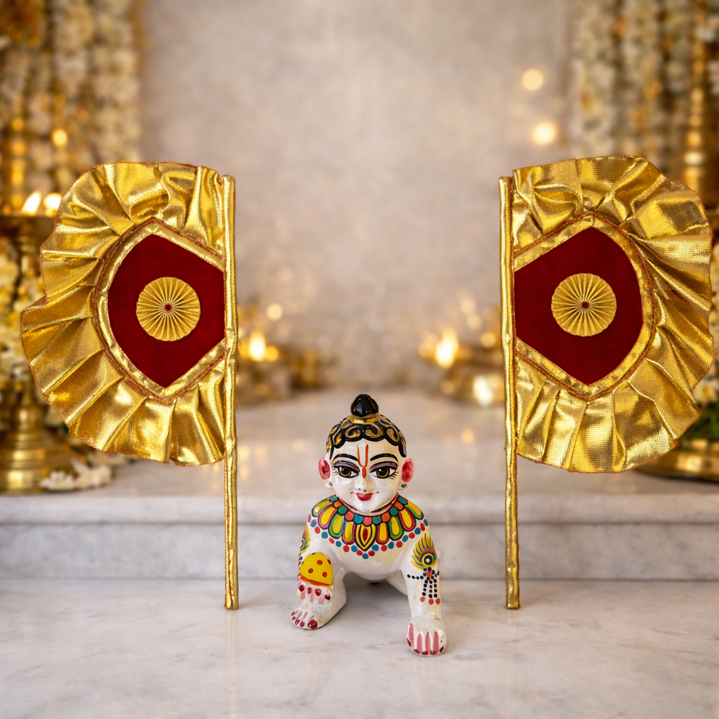 Jogan Meera Pankha Pair for Laddu Gopal Seva