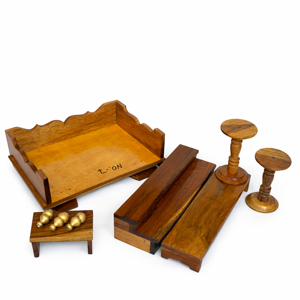 Jogan Meera Foldable Sagwan Khandpath with Bed Conversion – Premium Darbar Set