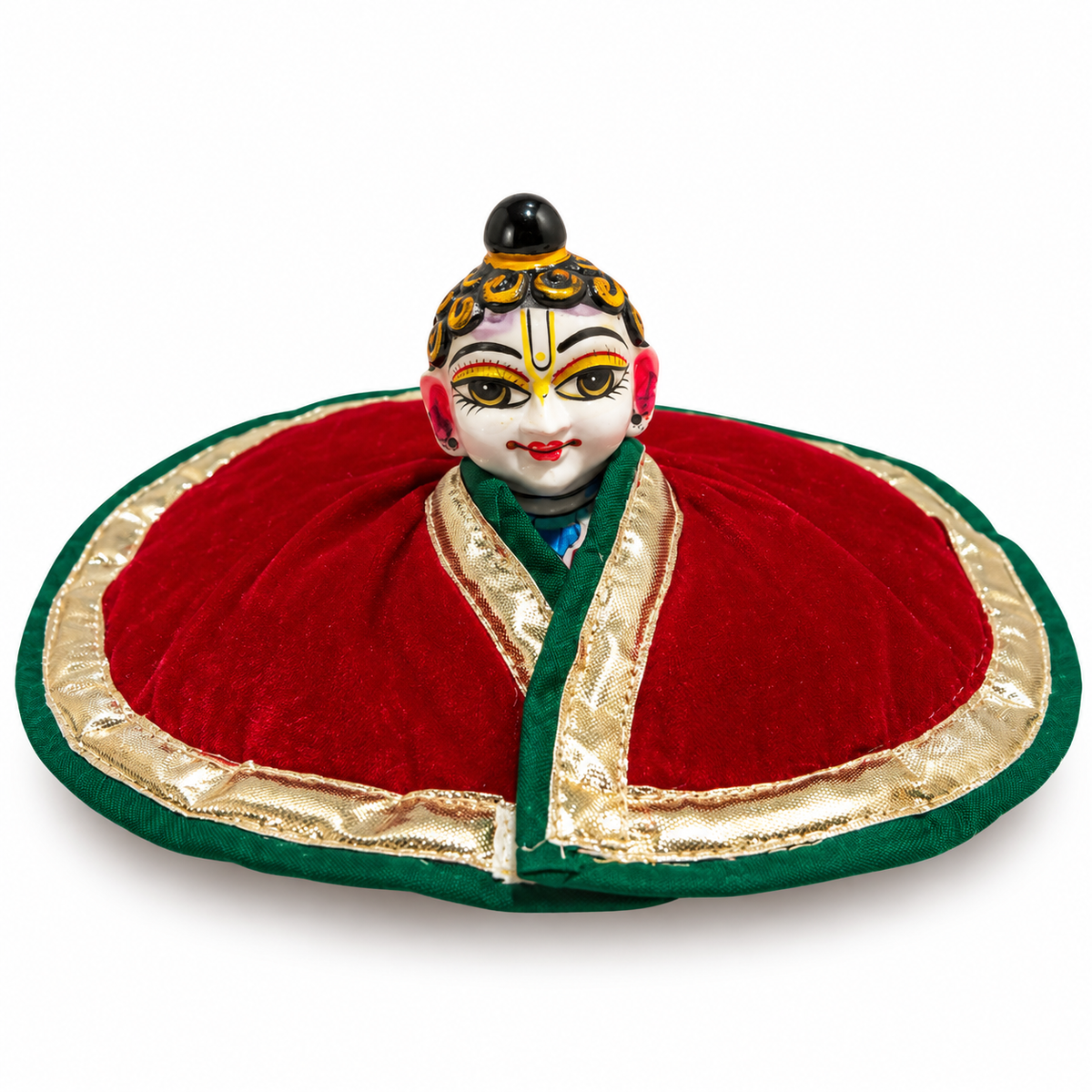 Jogan Meera Winter Red Fargul Dress for Laddu Gopal Ji – Warm Winter Wear