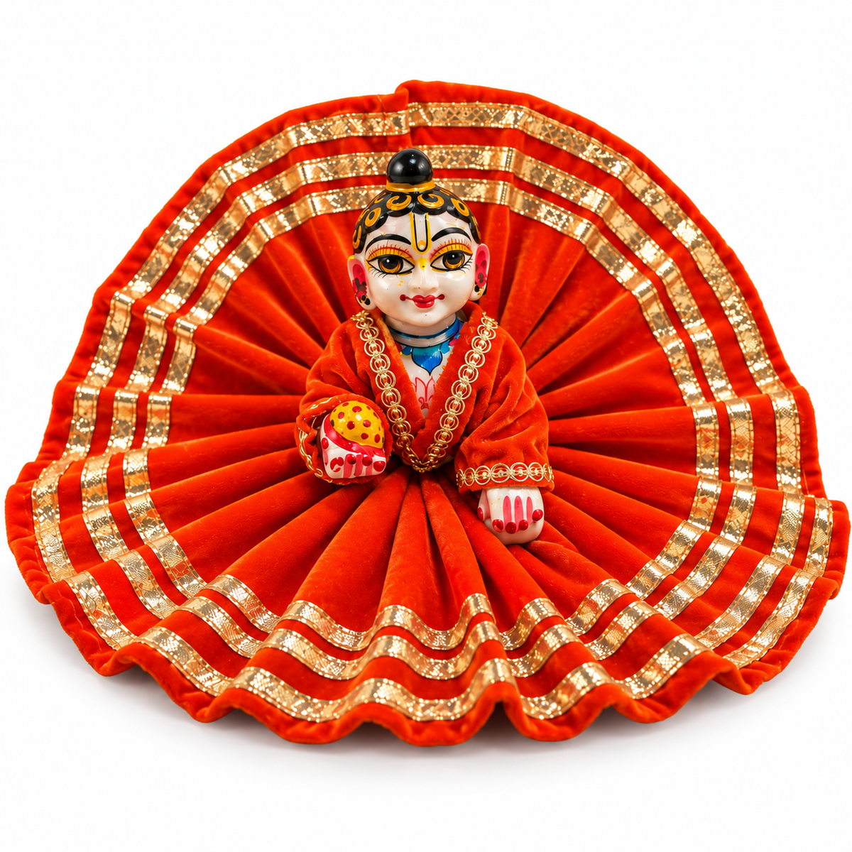 Jogan Meera Pick Any Daily Winter Velvet Poshak With Blouse for Laddu Gopal ji