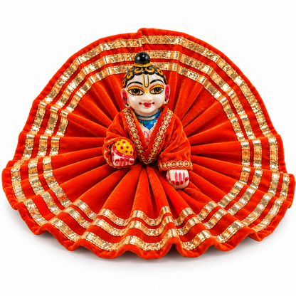 Jogan Meera Pick Any Daily Winter Velvet Poshak With Blouse for Laddu Gopal ji
