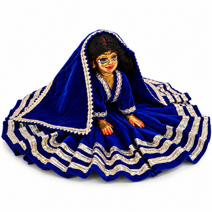 Jogan Meera Pick Any Daily Winter Velvet Poshak With Blouse for Radha Rani ji