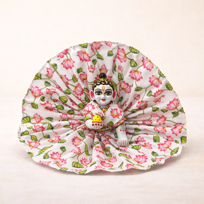 Jogan Meera White Kamal Cotton Poshak for Laddu Gopal