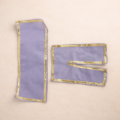 Jogan Meera Light Purple Daily Wear Gotta Cotton Chira Vastra for Lalan ju
