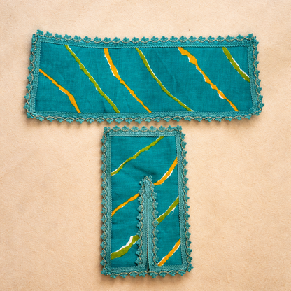 Jogan Meera Blue Cotton Lehriya Chira Vastra for Lalan ju